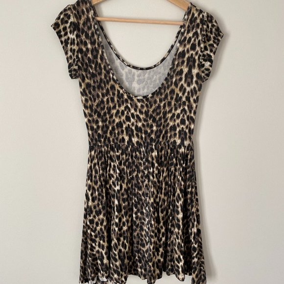 Cotton On Leopard Mini Dress Size S (AU 10) - Picture 3 of 9